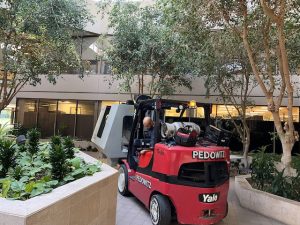 Rigging Haas VF-2 CNC Machine 4